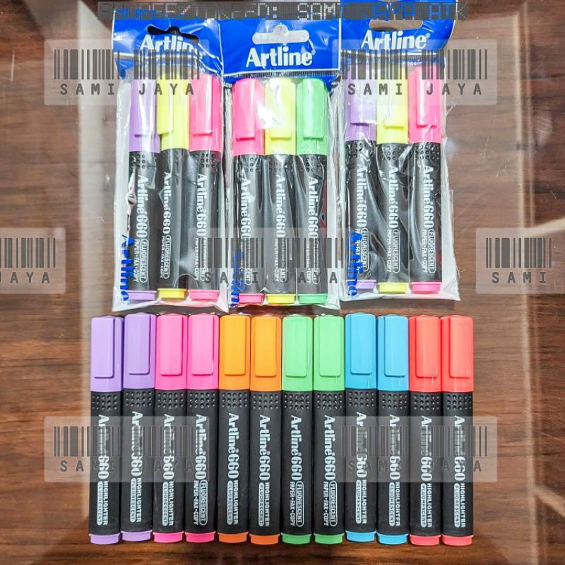 

Stabilo Highlighter Artline Fluorescent 660 [TANYA STOK]