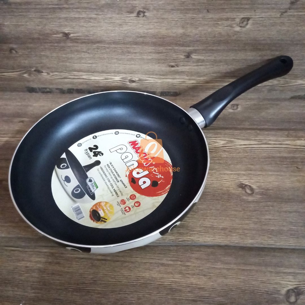 Maxim Panda Wajan Teflon Anti Lengket 24cm Frypan (FREE SPATULA MAXIM)