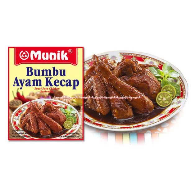 Munik Bumbu Ayam Kecap Sweet Soya Chicken Seasoning Bumbu 60gr Bumbu Masak Instan