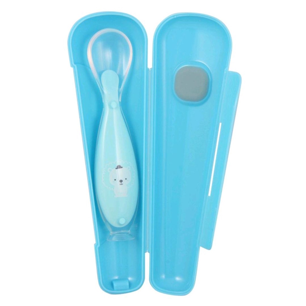 BABYQLO SILICONE BABY SPOON BQ SP 8003 / SENDOK MAKAN BAYI