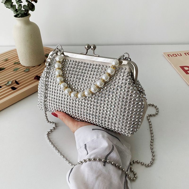 CR 7657 TAS SELEMPANG PESTA BLING-BLING IMPORT WANITA CEWEK