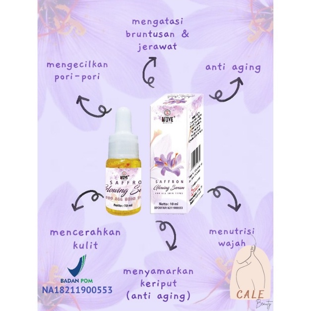 NOVE Serum Saffron Glowing Original 100% BPOM 10ml