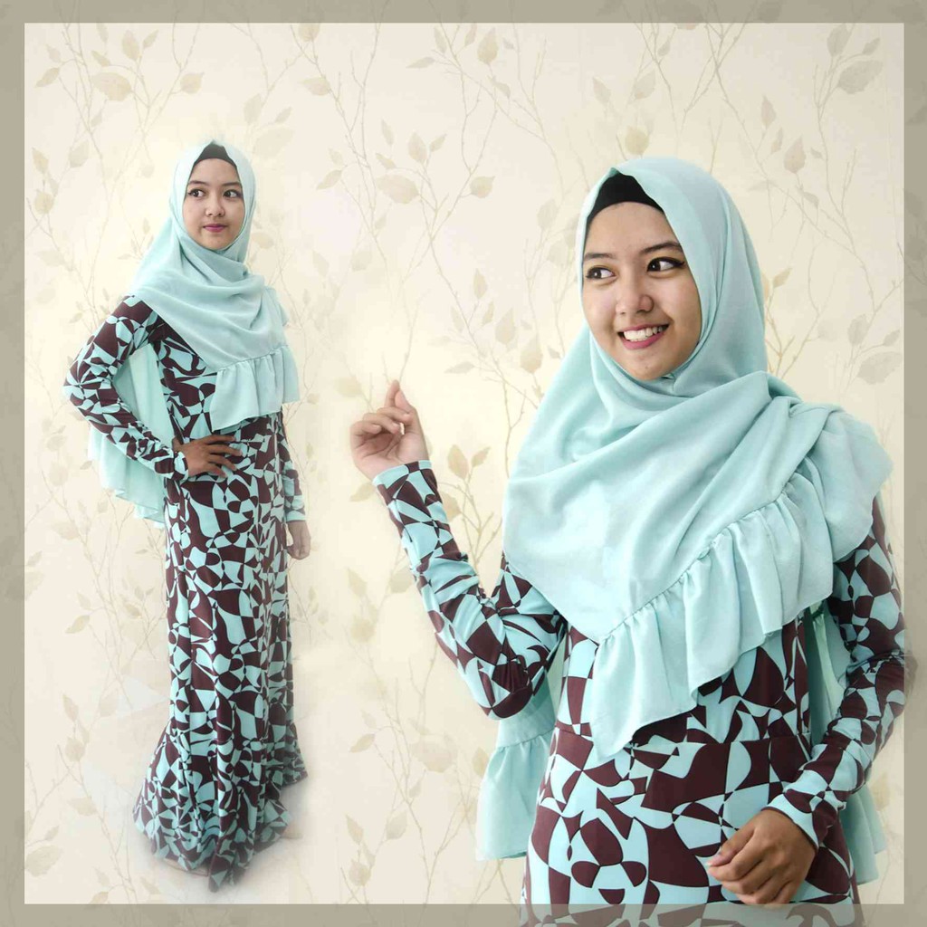 Gamis Jersey Abstrak