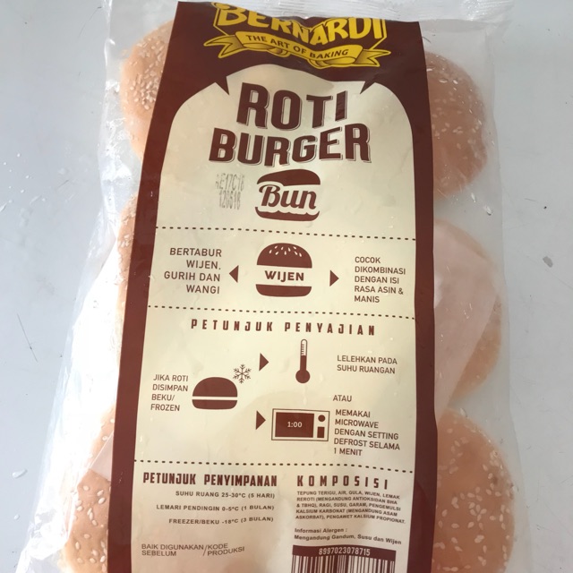 

Bernardi roti burger wijen
