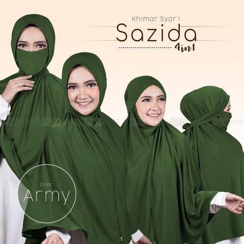 Khimar Cadar Syari Sazida 4in1