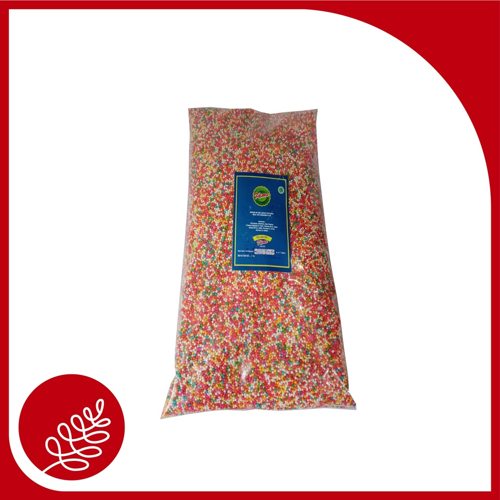 

TRIMIT SPRINKLE WARNA MIX 1kg / HIASAN KUE/ DEKORASI KUE