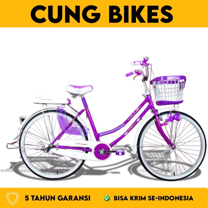 PHOENIX SEPEDA KERANJANG CITY BIKE MINI 26 INCH TYPE 88 3 KUNCI STANG UNTUK ANAK DAN DEWASA