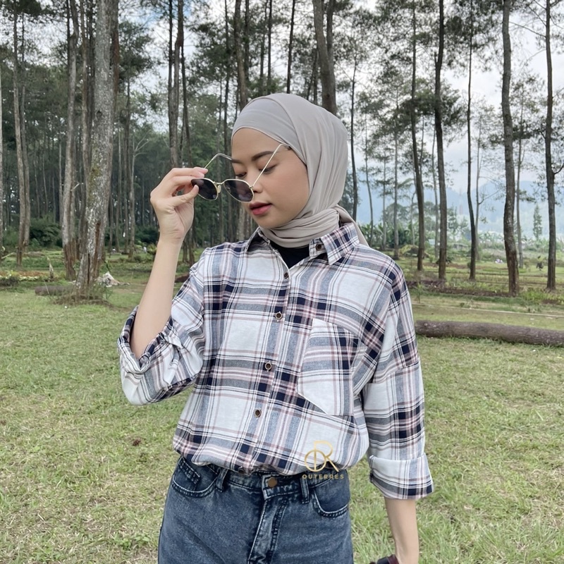 ANNA SHIRT / KEMEJA TARTAN WANITA