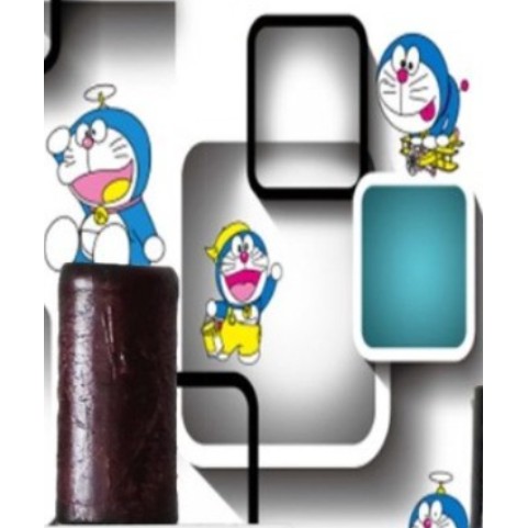 Wallpaper Sticker 5364 Doraemon Kotak Botol / Wallpaper Sticker Termurah / 9mx45cm