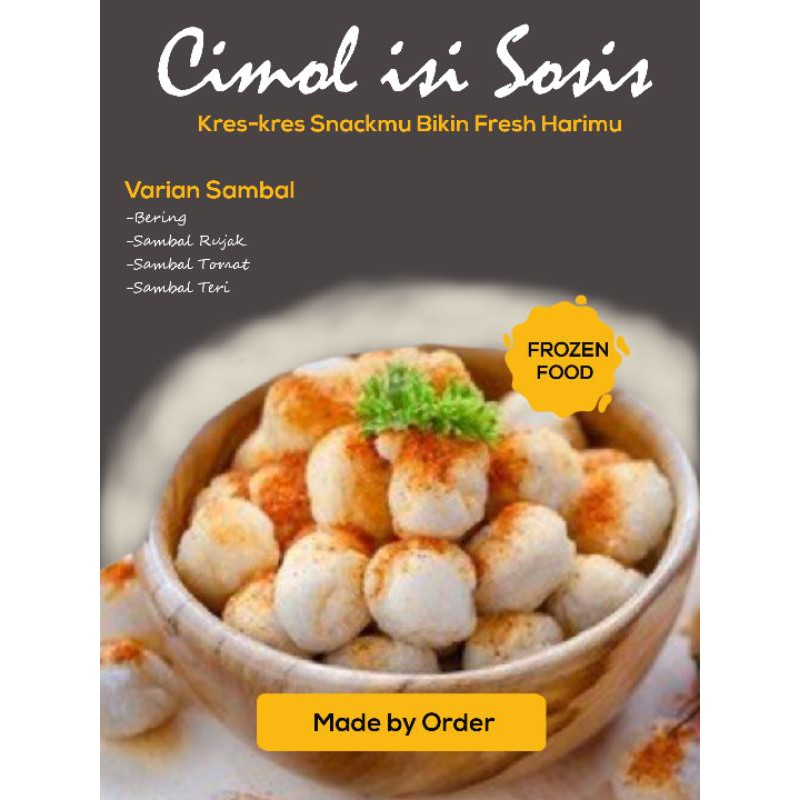 

Cimol Isi Sosis