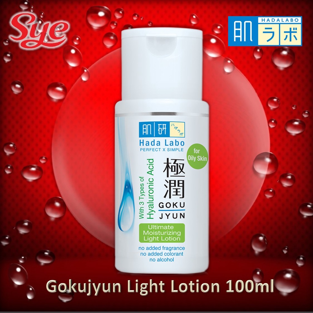 BPOM HADA LABO GOKUJYUN LIGHT LOTION 100ML / HADALABO LIGHT LOTION / SYE