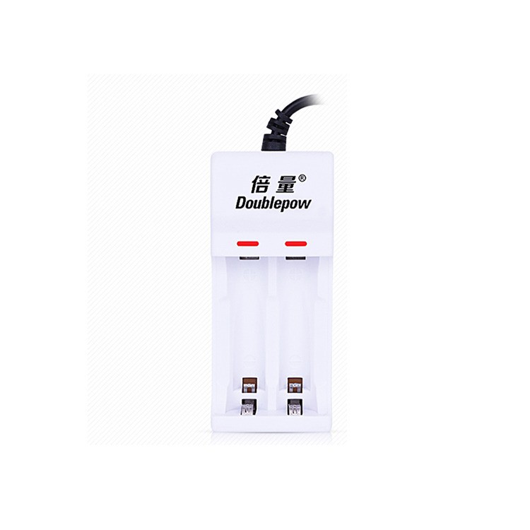 DOUBLEPOW Charger Baterai 2 Slots for AA/AAA - DP-U21 - White