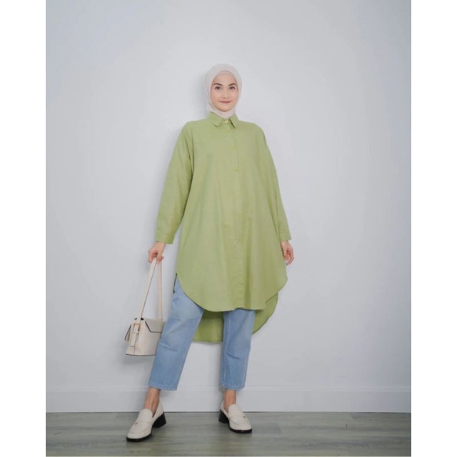 ZANNE TUNIK RAYON CRINKLE AIRFLOW WANITA TERBARU