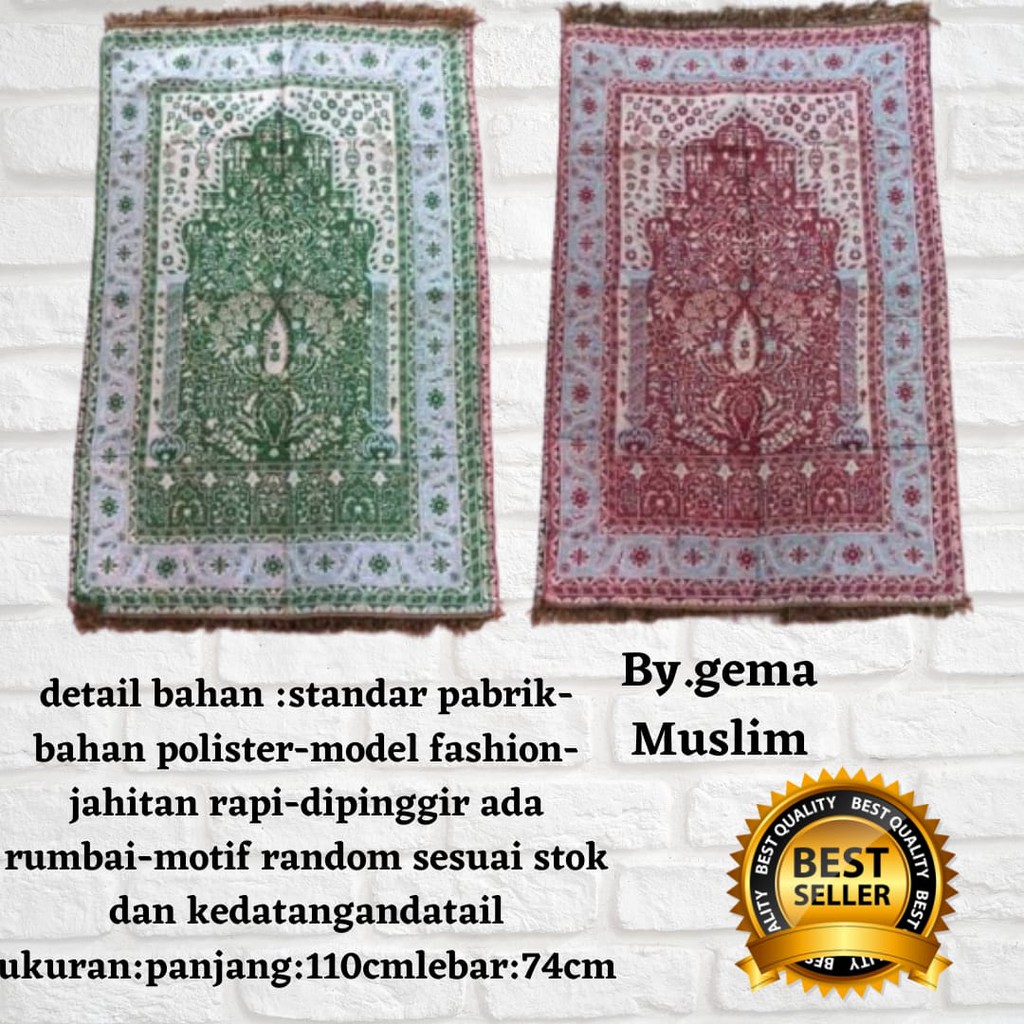 Sajadah Turki Zahra Murah Warna Dan Motif Random