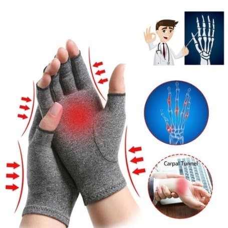 2  PCS SEPASANG Therapy Health Rheumatoid Arthritis Gloves sarung tangan rematik