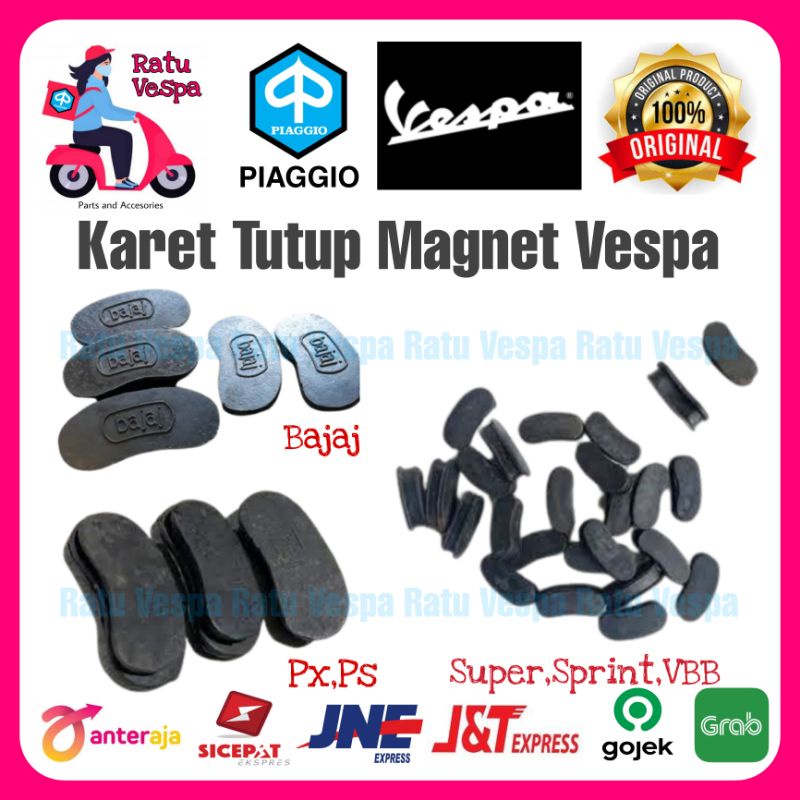 Karet Tutup Magnet Platina Vespa BAJAJ,Super,Sprint,VBB,PX,PS