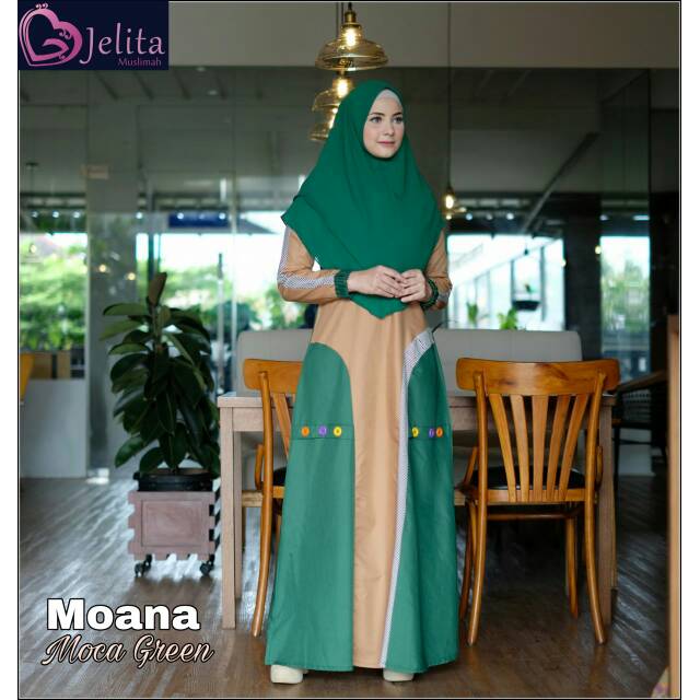 GAMIS MOANA ORI BY GAMIS JELGANT ( JELITA MUSLIMAH ) 10 WARNA