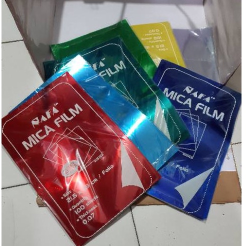 

H7Y Mika jilid cover mika film tipis Nafa F4 (perpak = 100 lembar)