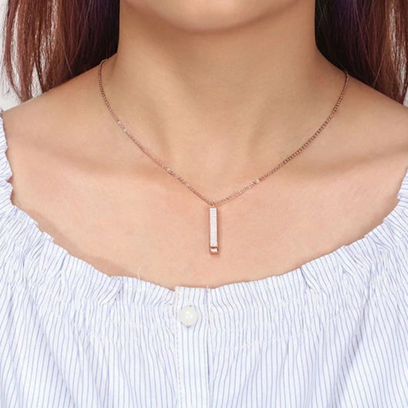 Fancyqube Kalung Desain Tulisan I Love You Forever Always Untuk Pria Dan Wanita