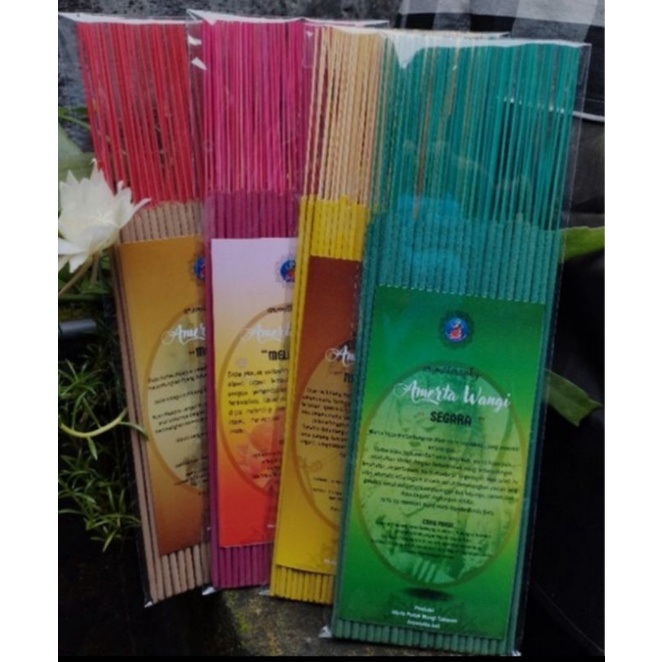 paket dupa energi (merah, kuning, hijau, coklat)