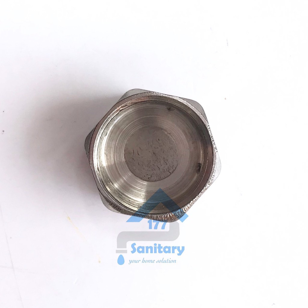 Tutup Dop Stainless 1-2 Inch Drat Dalam Ss112x- Penutup plug Paralon  pipa pipe Penutup Pipa Dof Sambungan cover keran air  /X39