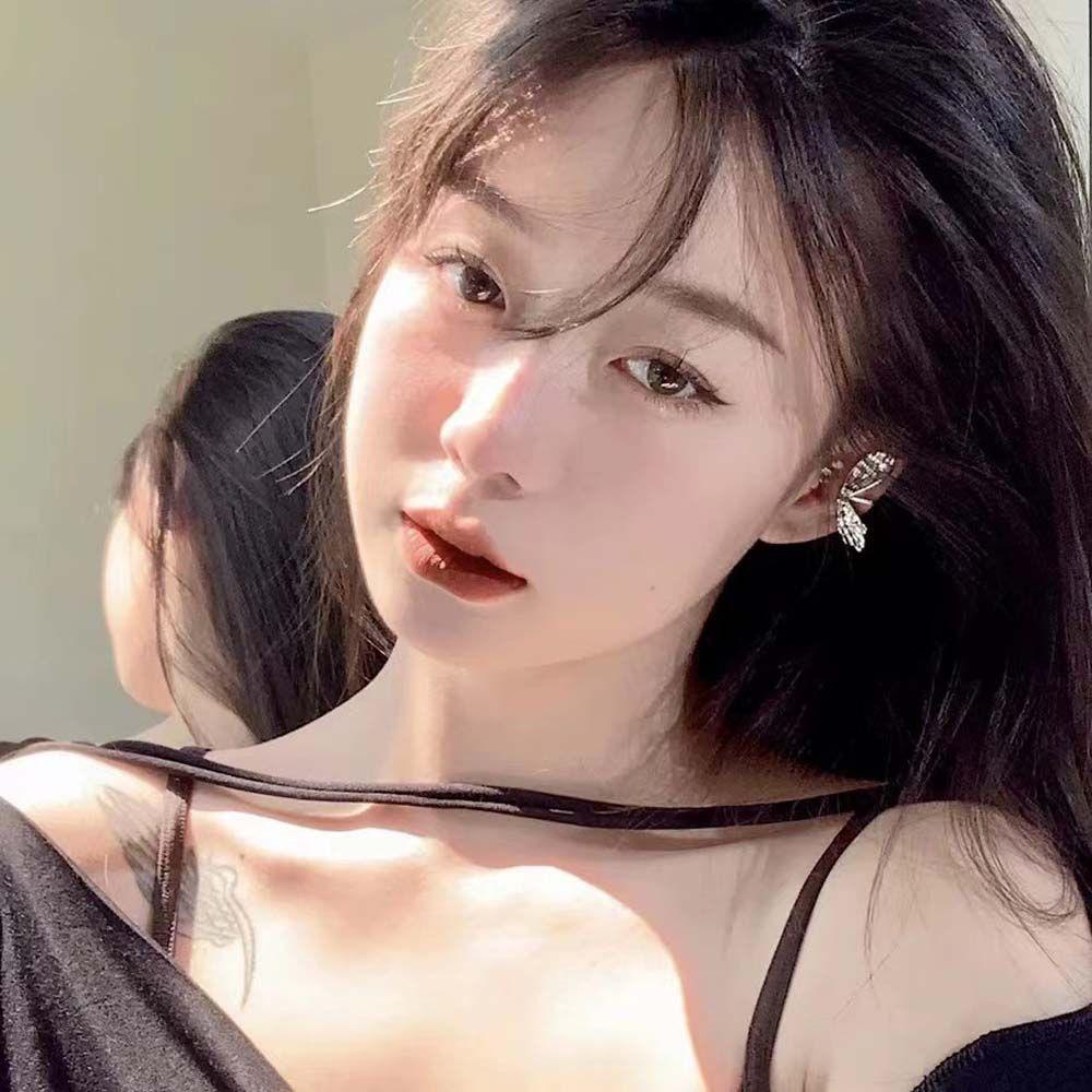 Mxbeauty Busur Klip Telinga Fashion Gadis Perhiasan Hadiah Gaya Korea Anting Perhiasan Aesthetic Tanpa Tindik Klip Tulang Telinga