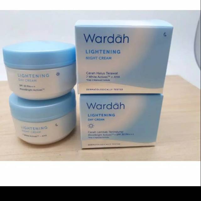 Wardah crem lightening siang malam