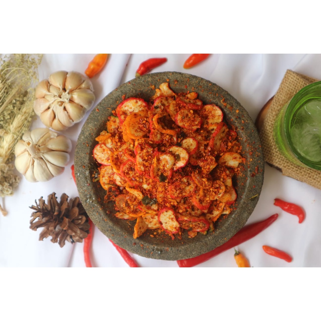 

KRUPUK SEBLAK KERING DAUNJERUK JJR 350GRAM