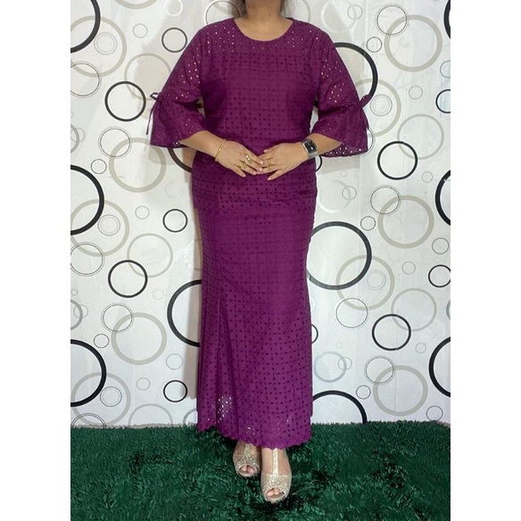 Stelan rok katun bolong import