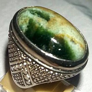 cincin batu akik pancawarna garut
