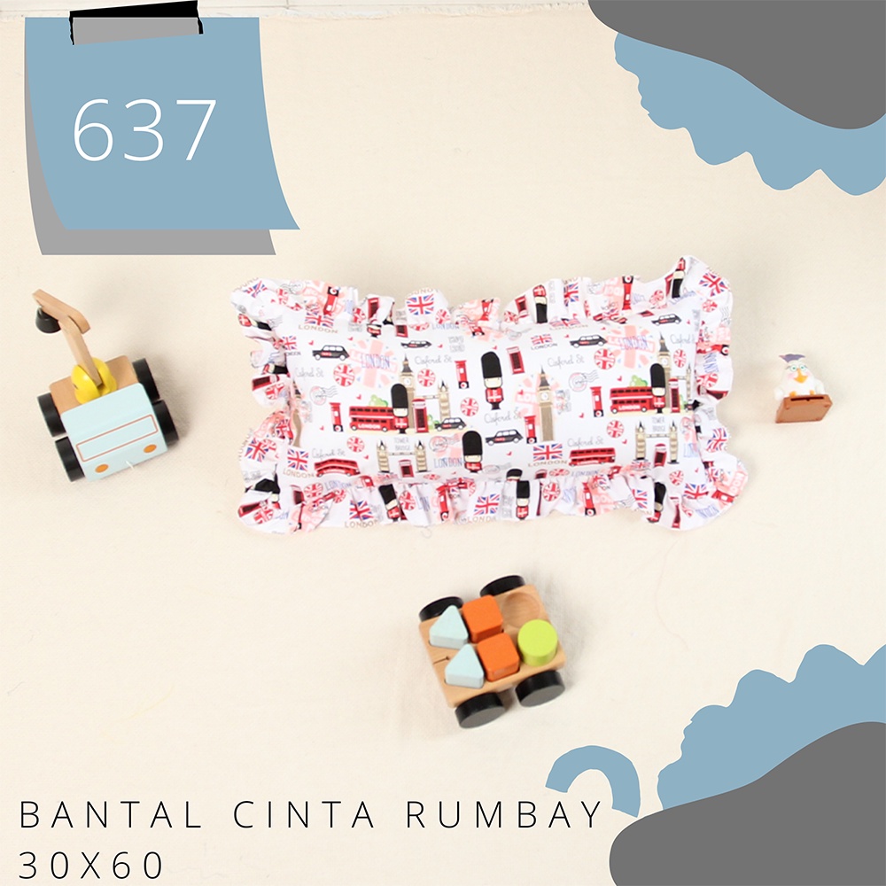 (hanya sarungnya saja ) sarung bantal tidur cinta anak / sarung bantal cinta rumbay 30x60