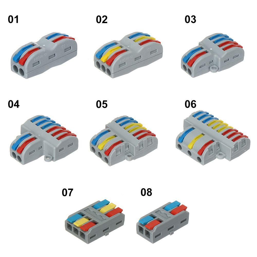 Nanas 5Pcs Terminal Block Kunci Sambungan Snap Push-in Universal Baru