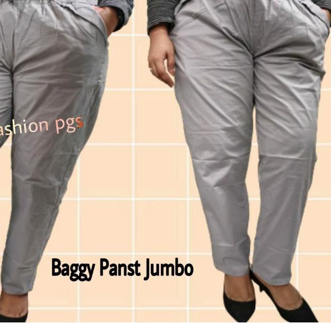 ➦ CELANA PANJANG WANITA KATUN STRETCH BAGGY JUMBO BAGGY KOMBINASI JUMBO SIMPLE ME ▲
