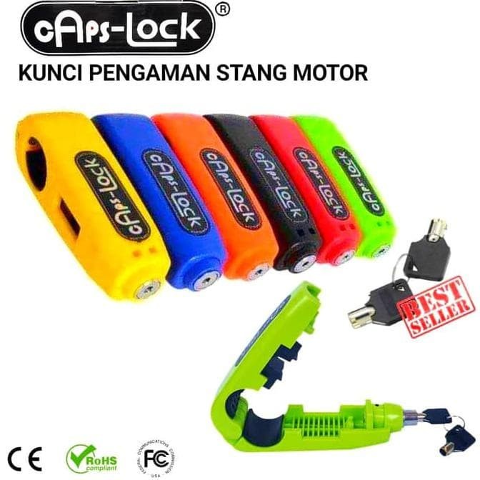 Kunci Stang Pengaman Motor Griplock/ Kunci Rem Motor Anti Maling / Capslock / GEMBOK REM TANGAN MOTOR ANTI MALING // GEMBOK CAKRAM // GRIP LOCK // KEAMANAN MOTOR GEMBOK