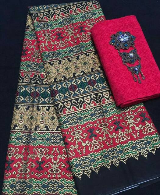 Kain Batik Prada &amp; Kain Embos Murah / Kain Batik Motif Songket / Batik Ozila Pekalongan Harga Murah