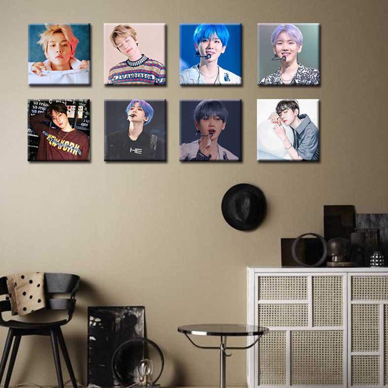 [DECOR] BAEKHYUN-EXO poster tempelan Pajangan hiasan dinding kayu