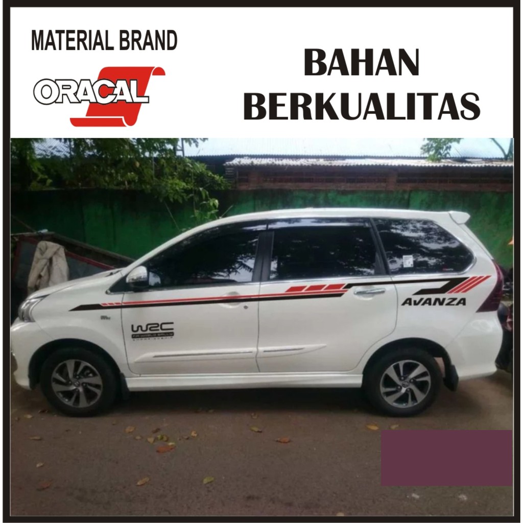 Sticker Stiker Mobil Avanza Xenia Innova Calya Sigra Agya Ayla Terbaru Minimalis Shopee Indonesia