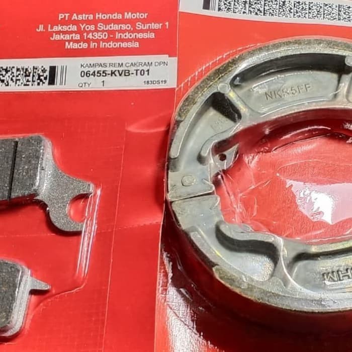 ORI : Paket Kampas Rem Dispad Depan Motor Vario Beat Beat FI (Aneka-1066)