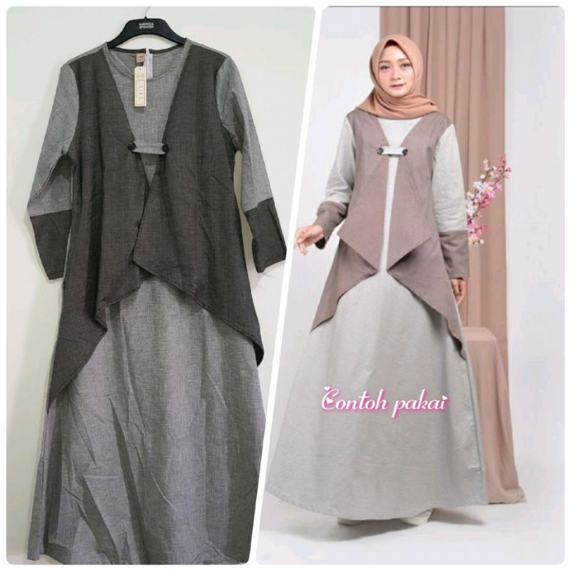 gamis linen premium