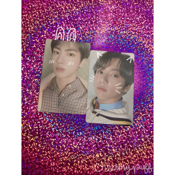 photocard Jungkook MOTS 7 & Jin persona BTS