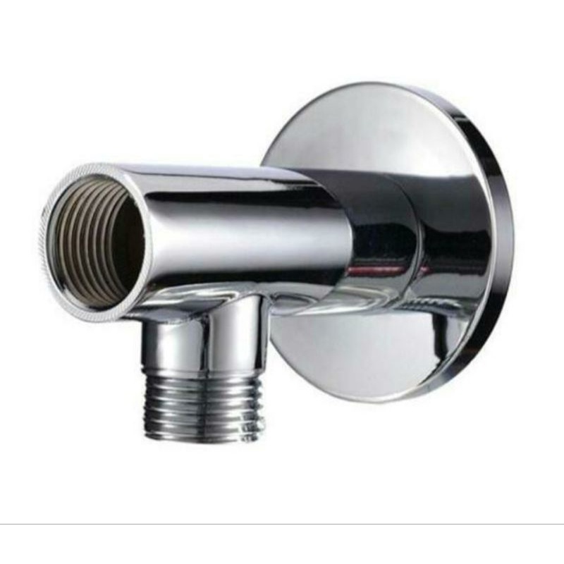 Paket wall shower 8 inch kamar mandi STAINLESS 1/2in - bracket sambungan T tiang pipa wall shower tanpa bobok Tembok nepel fitting instalasi luar shower tembok stenlis 1/2