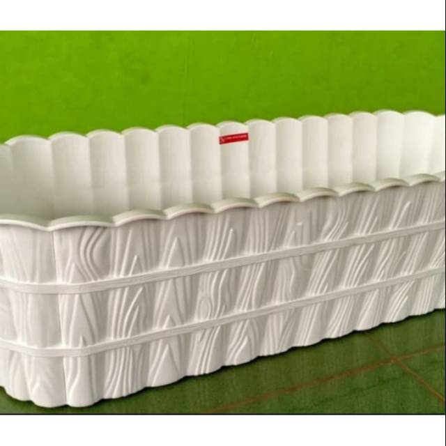 POT KAYU 70 CM PUTIH / POT TANAMAN