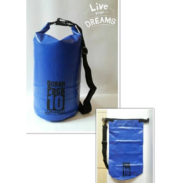 ➶ TAS SELEMPANG ANTI AIR (Dry Bag) 10 L -Pria & Wanita ❄