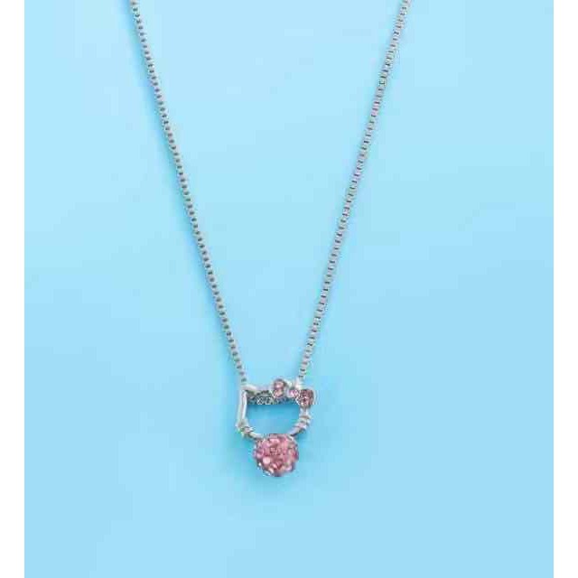 MurmerOfficial A039 Kalung Hello Kitty Stainless Crystal Diamond / Titanium Jewelry / Perhiasan