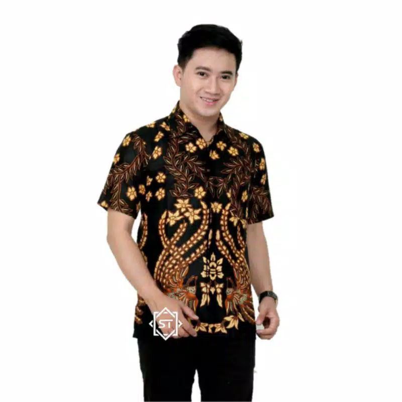 Hem Batik lengan pendek JUMBO size M L XL XXL 3XL 4XL 5XL Batik pekalongan murah kualitas ok