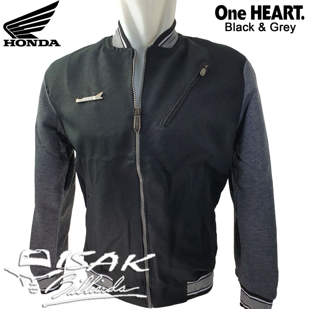 Jacket Honda Vario 125 Asli - Grey Black - Jaket Motor Touring Apparel
