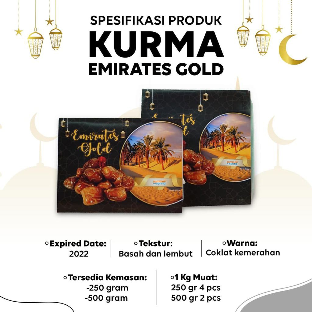 

Kurma Emirates gold 500 gram