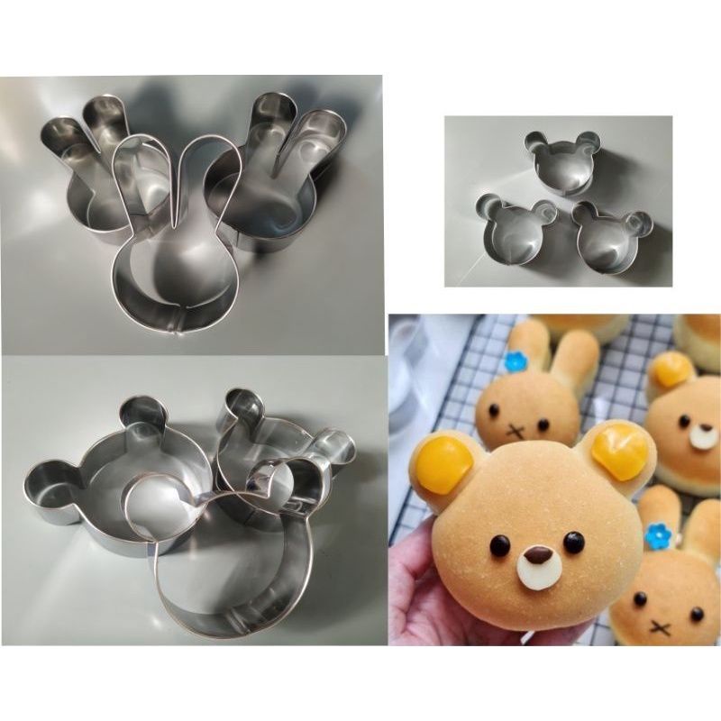 

Ring Cutter Carakter Beruang dan kelinci isi 6pcs