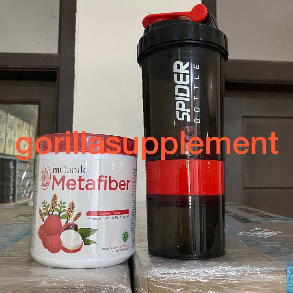 Metafiber By MGANIK Rasa Lychee leci 450 GRAM  Suplemen Diabetes Sugar META FIBER Minuman Serat Diet Sehat BPOM