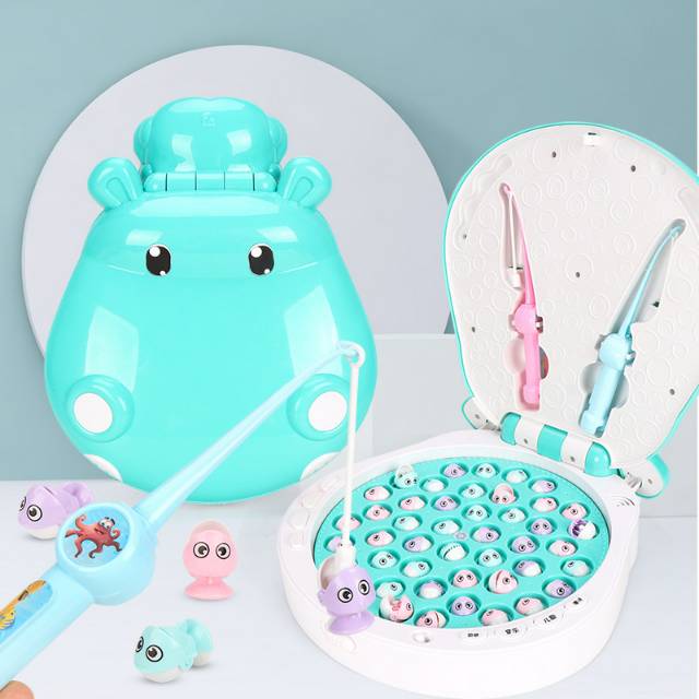 Tma / Mainan Anak Pancingan ikan 45pc model hippo size besar model lengkap music piano
